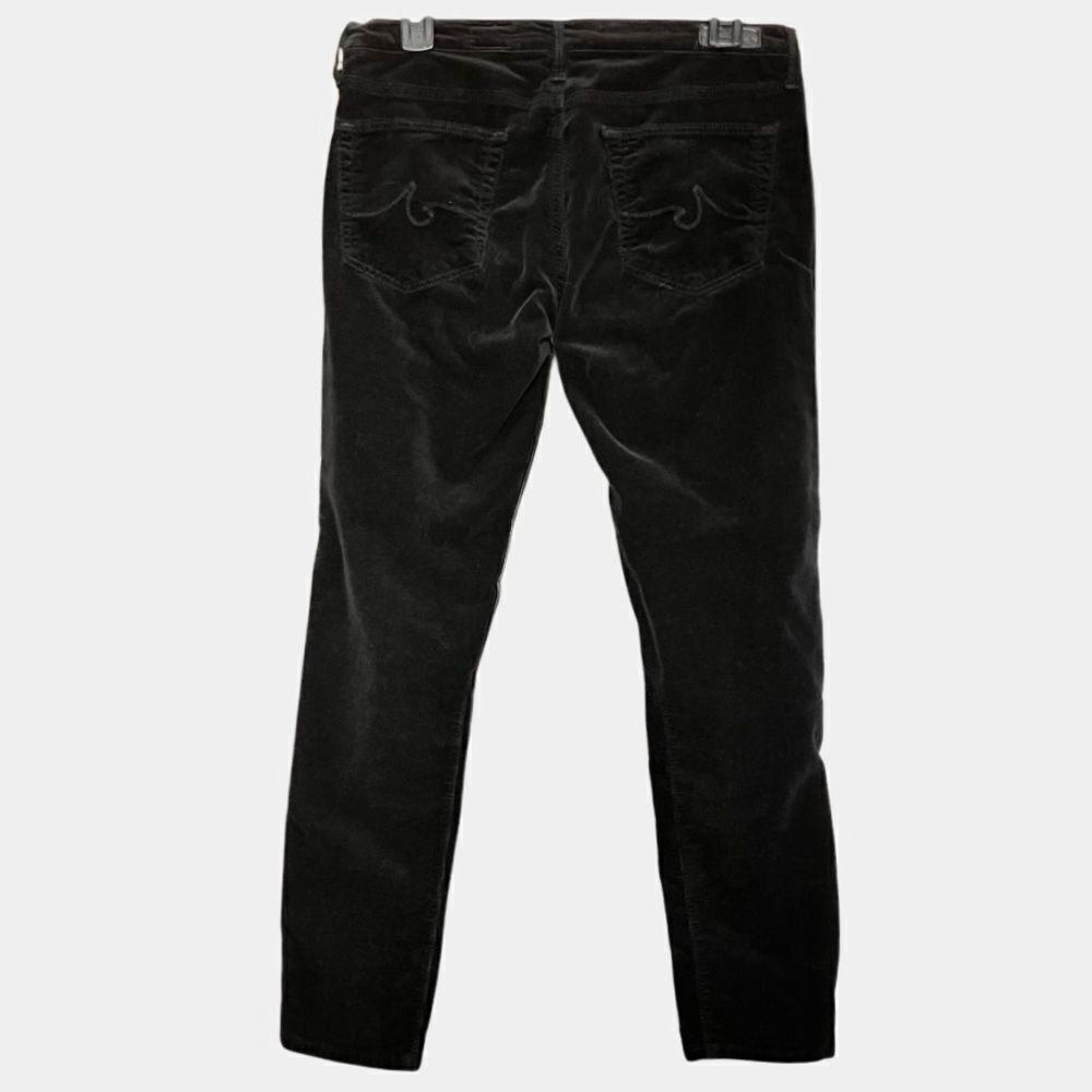 AG Adriano Goldschmied Stevie Slim Straight Ankle Pants in Dark Black Women’s 30 - Picture 6 of 11
